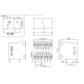 3.81mm طبقة مزدوجة المكونات الزاوية PCB الزاوية PCB